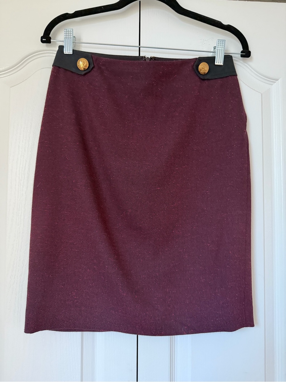 The Limited Burgundy Pencil Skirt size 2